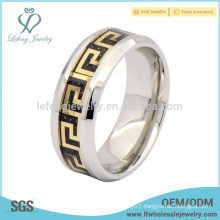 Trendy titanium steel ring for men,custom titanium silver jewelry